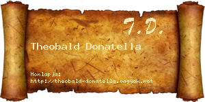 Theobald Donatella névjegykártya